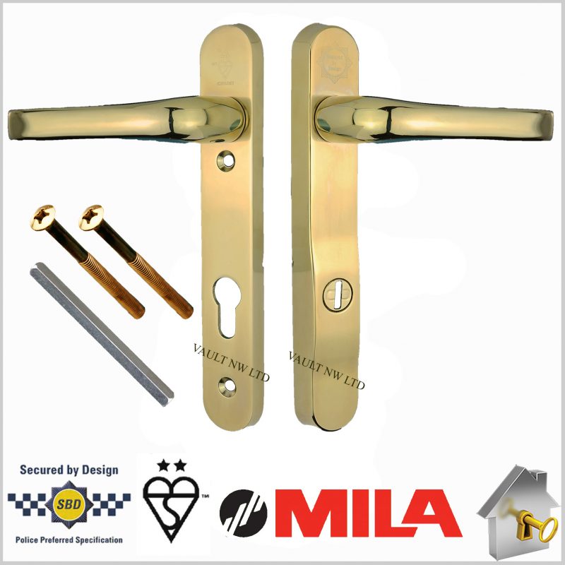 MILA Prosecure High Security Door Handles 220mm Backplate