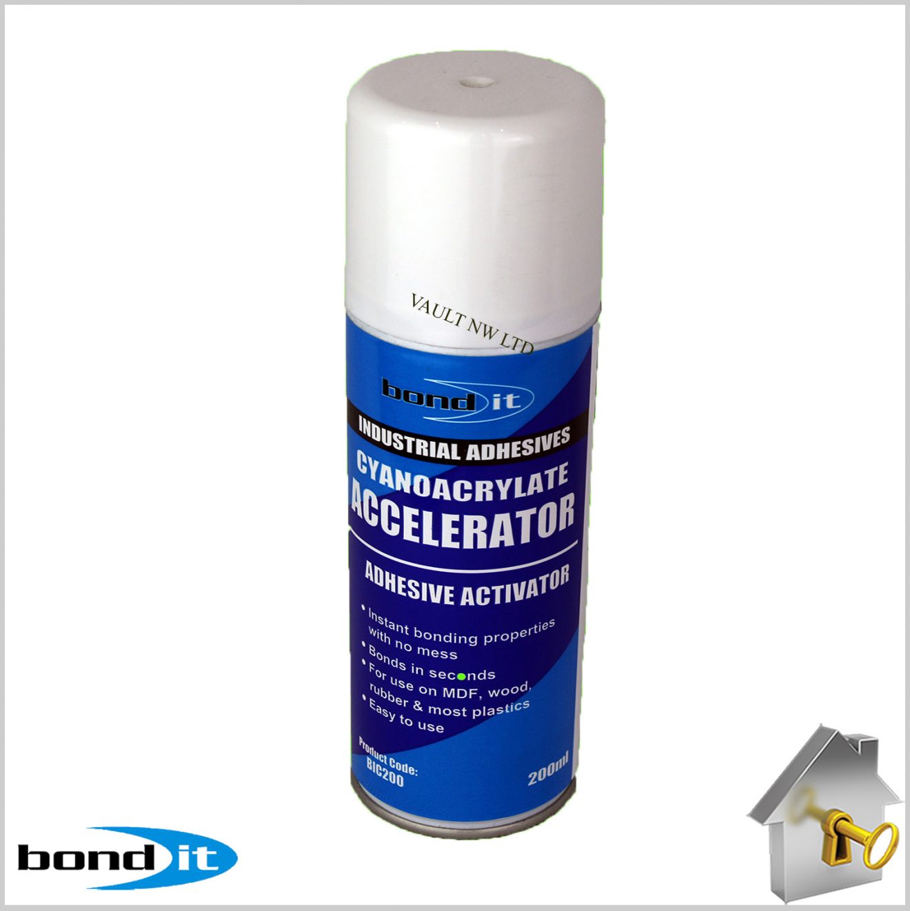 Bond It 200ML Superglue Activator Accelerator Spray Cyanoacrylate Fast