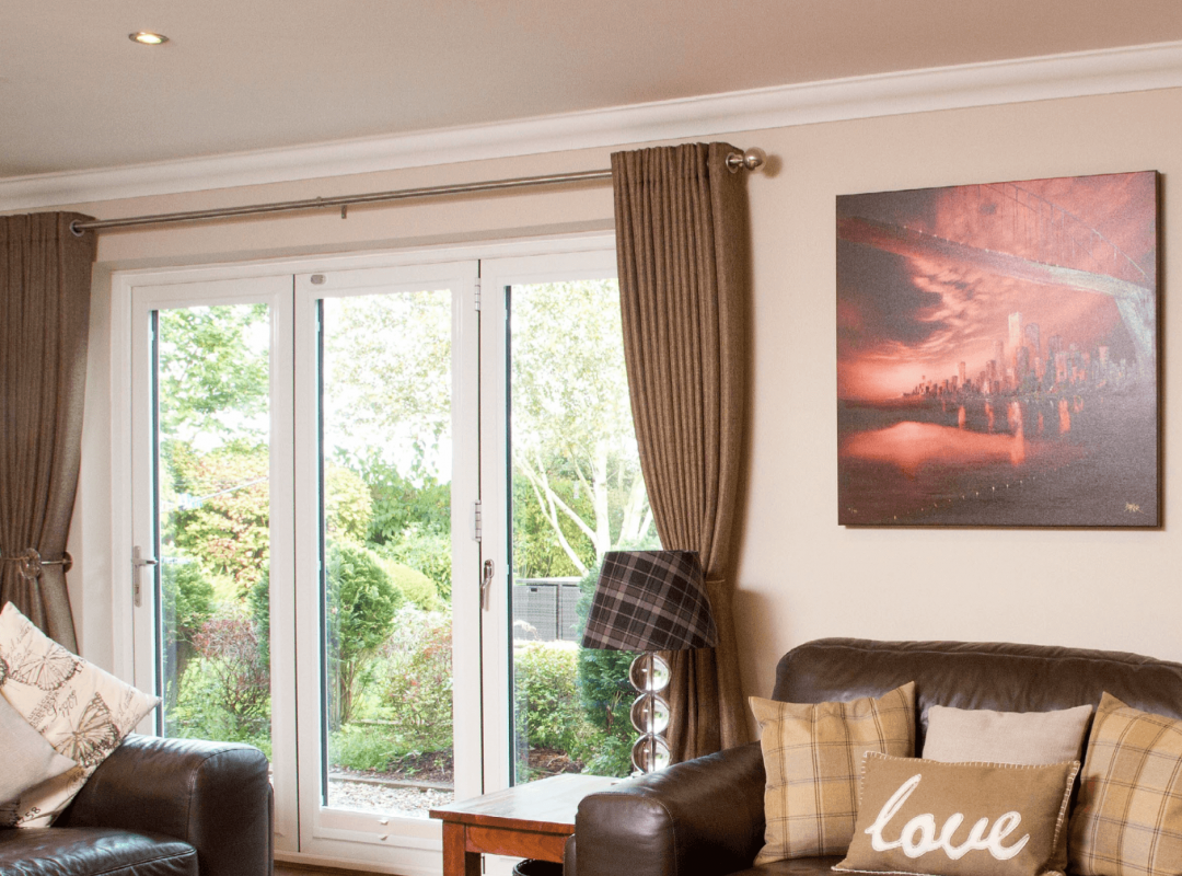 UPVC bi-folding windows