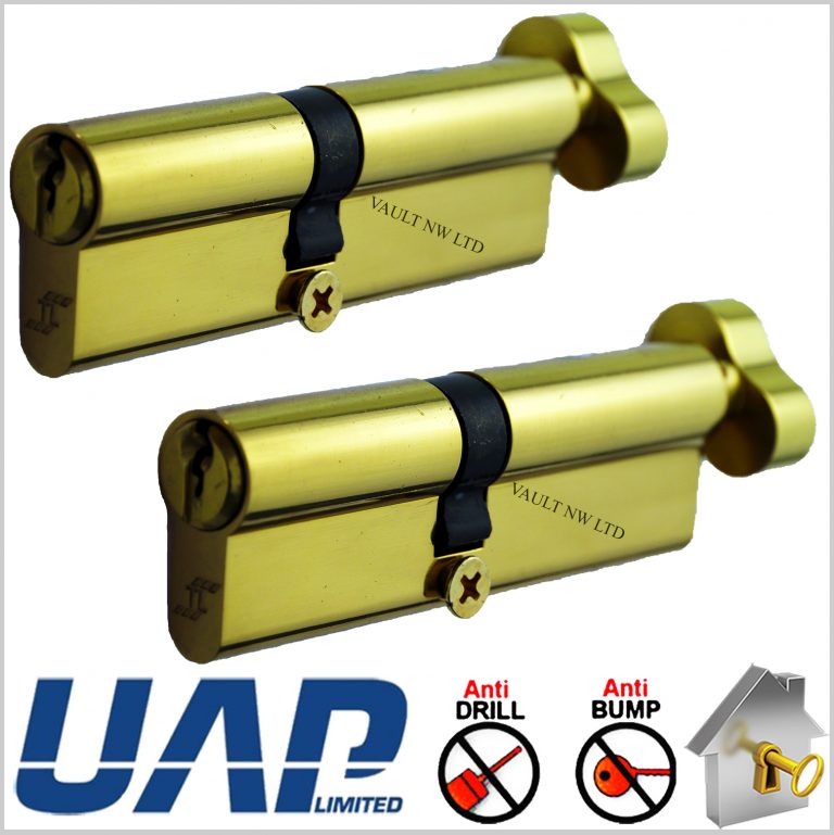 Paired Keyed Alike Thumbturn Euro Cylinders Door UAP Trade Locks USE THE SAME KEY FOR BOTH