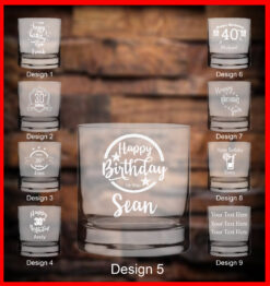 Birthday Whisky Glass