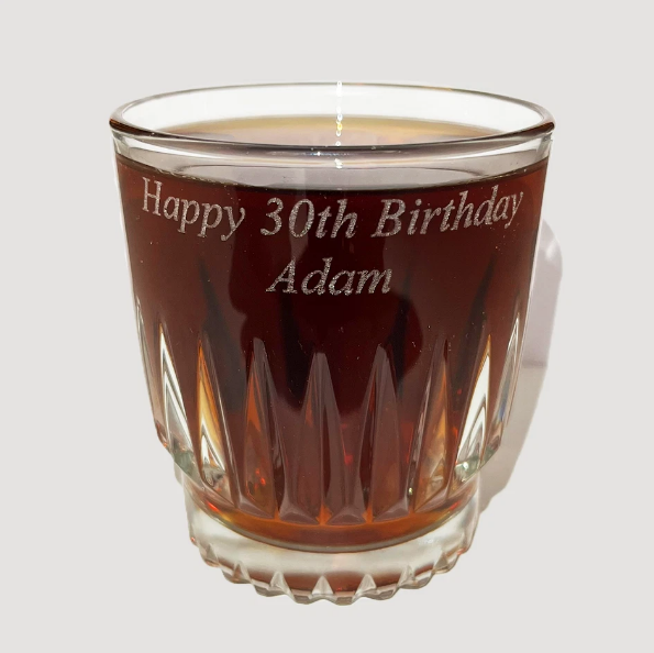 Engraved Caledonian Rum Glass Personalised Whisky Rum Spirit Glasses with Optional Gift Box