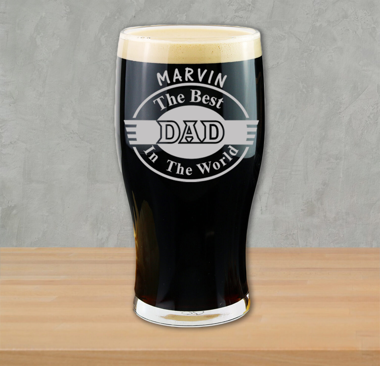 Personalised Fathers Day Gift Set Engraved Pint Glass Bundle Dad Gifts ...