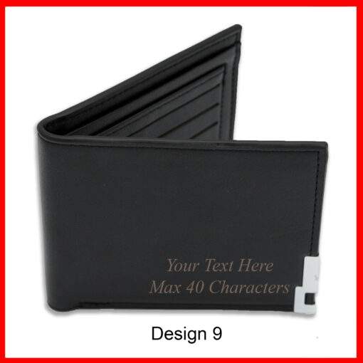 Personalised Wallets with a Fathers Day theme, 8 designs to select from or just your own text